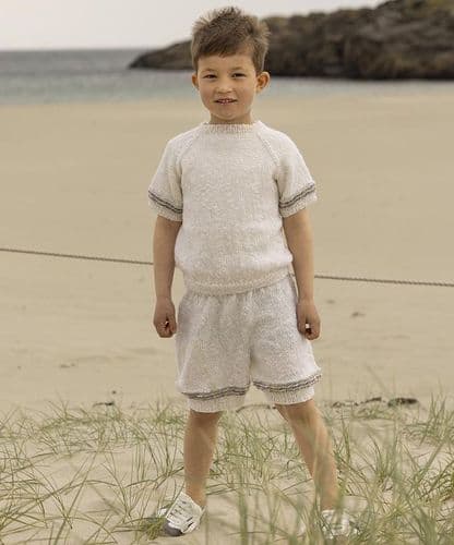 Viking Yarn Childrens Top and Shorts Knitting Pattern in DK (VK2614-4b) PDF DOWNLOAD