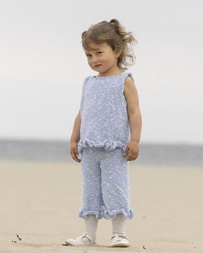 Viking Yarn Childrens Top and Trousers Knitting Pattern in DK (VK2614-1b) PDF DOWNLOAD