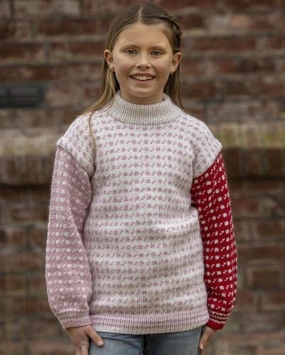 Viking Yarn Girls Sweater Knitting Pattern in Idun (10-6b) PDF DOWNLOAD
