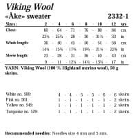 Viking Yarn Girls Sweater Knitting Pattern in Viking Wool (2332-1a) PDF DOWNLOAD