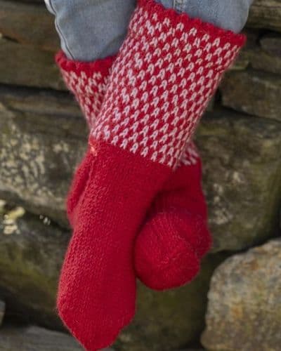 Viking Yarn Knee-High Socks Knitting Pattern in Idun (4-8) PDF DOWNLOAD