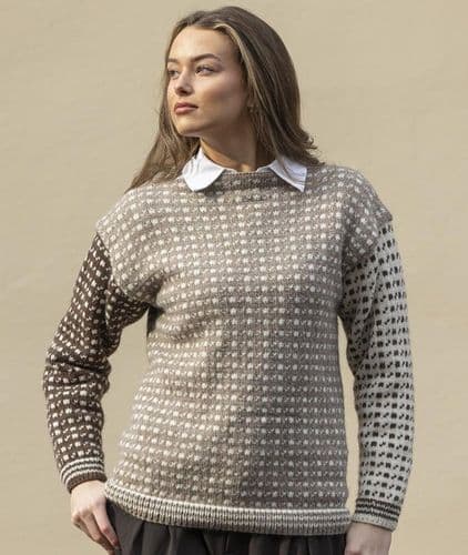 Viking Yarn Ladies Boatneck Sweater Knitting Pattern in Idun (10-5b) PDF DOWNLOAD