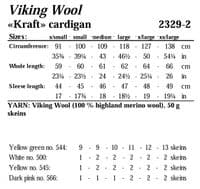 Viking Yarn Ladies Cardigan in Viking Wool (2329-2) PDF DOWNLOAD