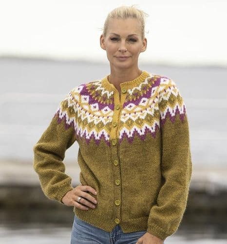 Viking Yarn Ladies Cardigan in Viking Wool (2329-2) PDF DOWNLOAD