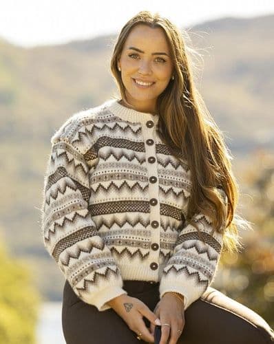Viking Yarn Ladies Cardigan Knitting Pattern in DK (VK4-1) PDF DOWNLOAD