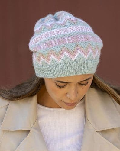 Viking Yarn Ladies Hat Knitting Pattern in DK (VK4-13) PDF DOWNLOAD