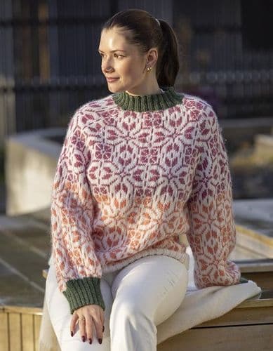 Viking Yarn Ladies Oversize Sweater Knitting Pattern in Viking Wool (2501-5) PDF DOWNLOAD