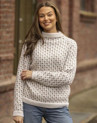 Viking Yarn Ladies Sweater Knitting Pattern in Idun (10-7b) PDF DOWNLOAD