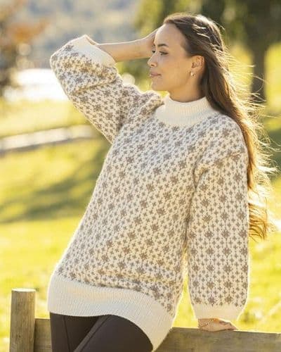 Viking Yarn Ladies Sweater Knitting Pattern in Idun (4-15) PDF DOWNLOAD