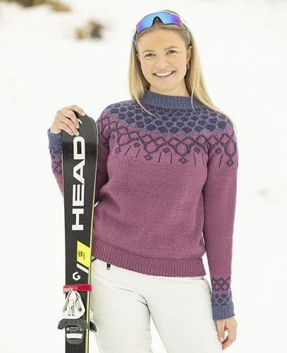 Viking Yarn Ladies Sweater Knitting Pattern in Merino (2507-1a) PDF DOWNLOAD