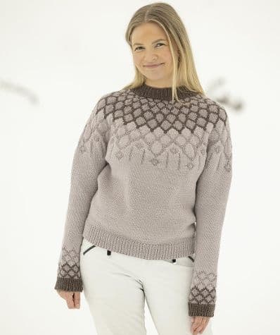 Viking Yarn Ladies Sweater Knitting Pattern in Merino (2507-1b) PDF DOWNLOAD