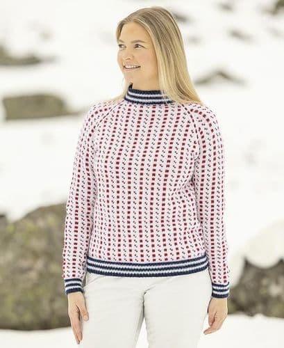 Viking Yarn Ladies Sweater Knitting Pattern in Merino (2507-2a) PDF DOWNLOAD
