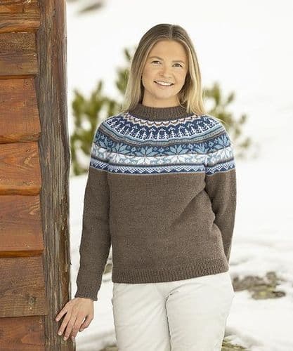 Viking Yarn Ladies Sweater Knitting Pattern in Merino (2507-5) PDF DOWNLOAD