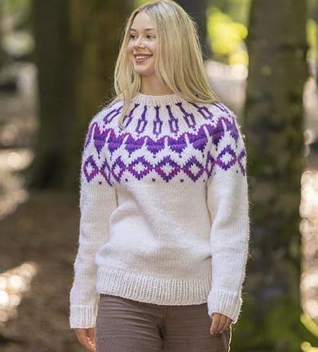 Viking Yarn Ladies Sweater Knitting Pattern in Naturgarn (2432-1b) PDF DOWNLOAD