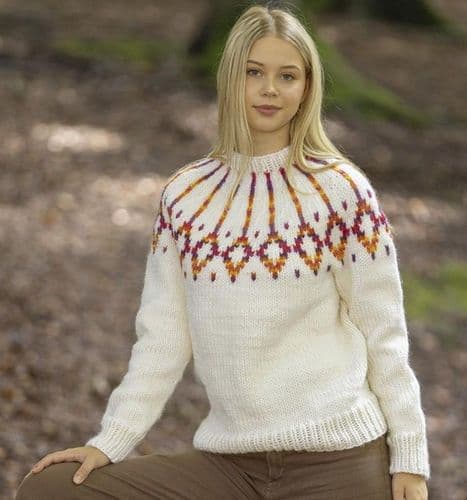 Viking Yarn Ladies Sweater Knitting Pattern in Naturgarn (2432-3a) PDF DOWNLOAD