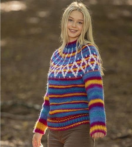 Viking Yarn Ladies Sweater Knitting Pattern in Naturgarn (2432-3b) PDF DOWNLOAD