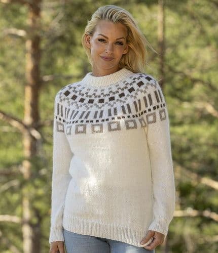 Viking Yarn Ladies Sweater Knitting Pattern in Viking Wool (2330-11) PDF DOWNLOAD