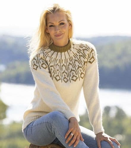 Viking Yarn Ladies Sweater Knitting Pattern in Viking Wool (2330-6) PDF DOWNLOAD