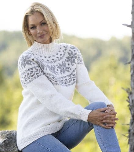 Viking Yarn Ladies Sweater Knitting Pattern in Viking Wool (2330-9) PDF DOWNLOAD