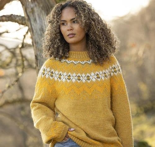 Viking Yarn Ladies Sweater Knitting Pattern in Viking Wool (2601-1a) PDF DOWNLOAD