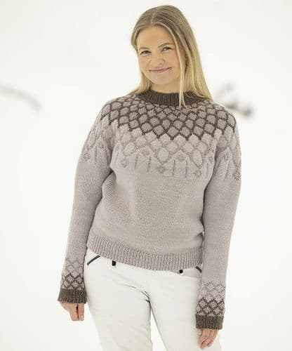Viking Yarn Ladies Sweater Knitting Pattern (VK2507-1b) PDF DOWNLOAD