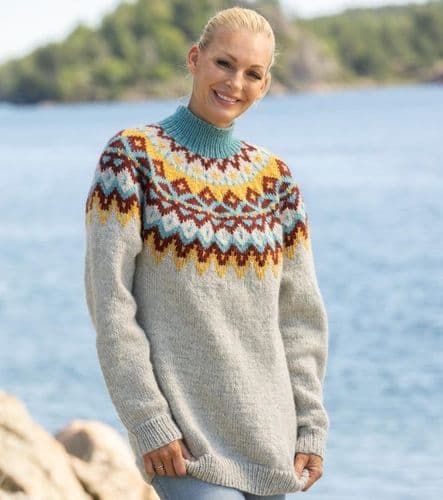 Viking Yarn Mens & Ladies Sweater in Viking Wool (2329-1) PDF DOWNLOAD