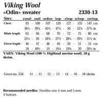 Viking Yarn Mens Sweater Knitting Pattern in Viking Wool (2330-13) PDF DOWNLOAD