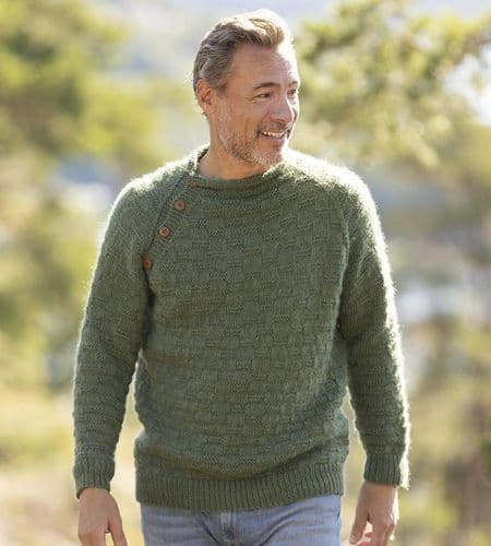 Viking Yarn Mens Sweater Knitting Pattern in Viking Wool (2330-13) PDF DOWNLOAD