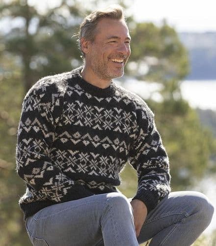 Viking Yarn Mens Sweater Knitting Pattern in Viking Wool (2330-3) PDF DOWNLOAD