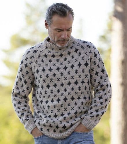 Viking Yarn Mens Sweater Knitting Pattern in Viking Wool (2330-7b) PDF DOWNLOAD