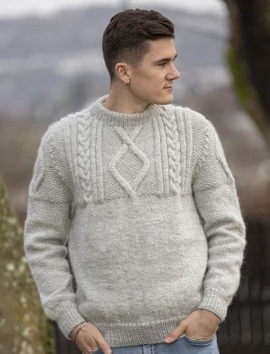 Viking Yarn Mens Sweater Knitting Pattern in Viking Wool (2502-10) PDF DOWNLOAD