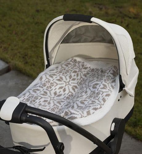 Viking Yarn Pram Blanket Knitting Pattern in Viking Wool (2501-7) PDF DOWNLOAD