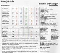 Wendy Babies Sweaters & Cardigan Knitting Pattern in Giggles DK (7015)