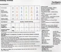 Wendy Girls Cardigans Knitting Pattern in Giggles DK (7030)