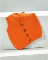 Wendy Girls Slipover & Waistcoat Knitting Pattern in Giggles DK (7027)