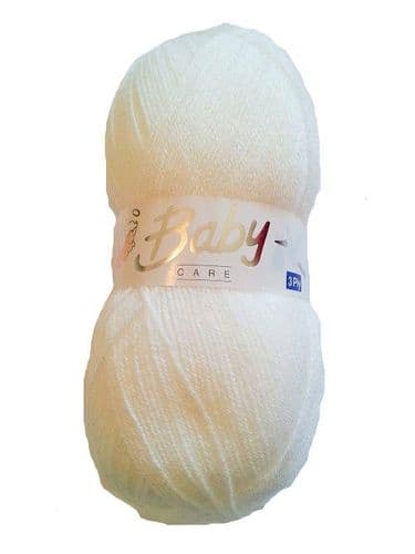 Woolcraft Babycare 3ply - 100g Ball - White