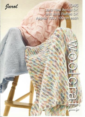 Woolcraft Blankets Knitting Pattern in DK (1046)