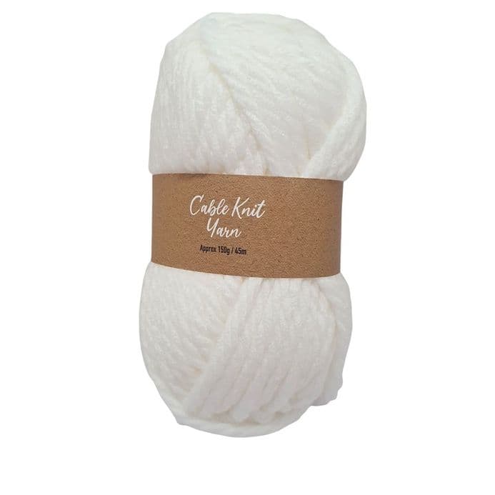 Woolcraft Cable Knit Yarn Super Chunky 150g Ball