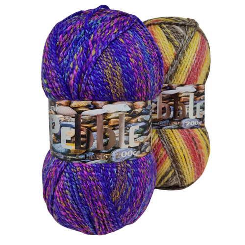 Woolcraft Pebble Chunky - 200g Ball - All Shades