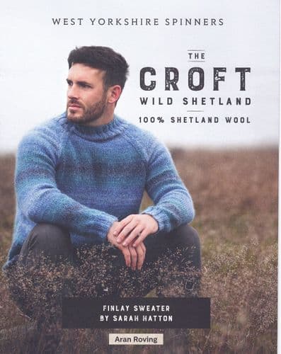 WYS Finlay Sweater in The Croft Wild Shetland Roving Aran