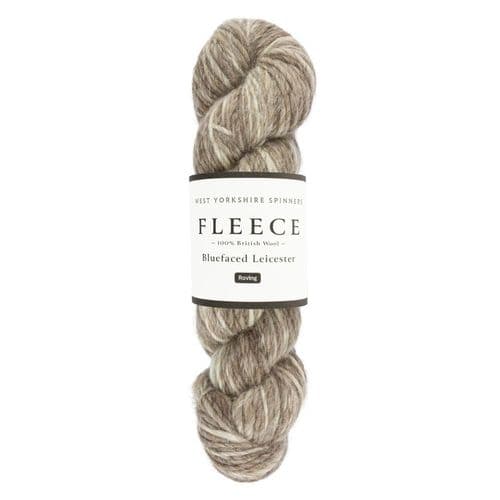 WYS Fleece Blue Faced Leicester Aran Roving - 100g - All Shades