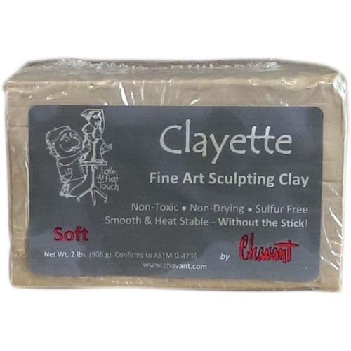 Clayette Sculpting Clay 2lb Block