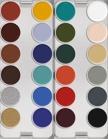 Kryolan Supracolor Palette 24 Colour