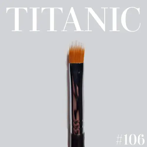 Titanic Brush 106 Small Flat Duo Fibre Stipple Brush
