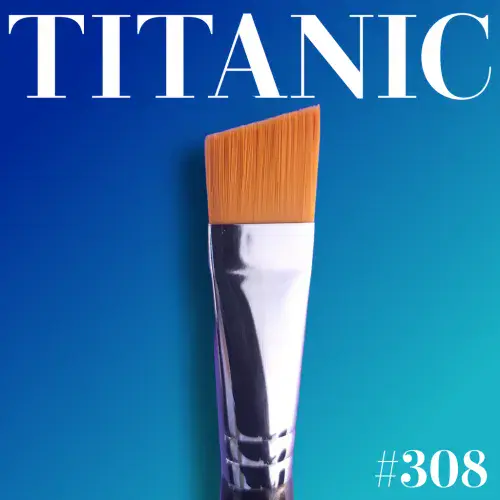 Titanic Brush 308 1" Flat Angle Brush