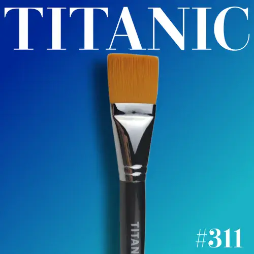 Titanic Brush 311 1 1/2 Square Flat Brush