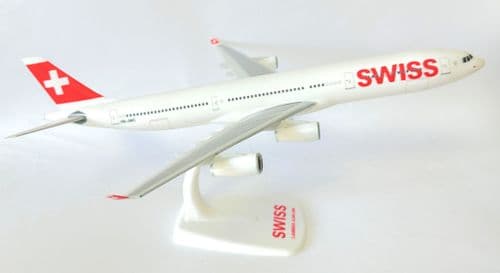 Airbus A340-300 Swiss International Herpa Snap Fit Collectors Model 1:200