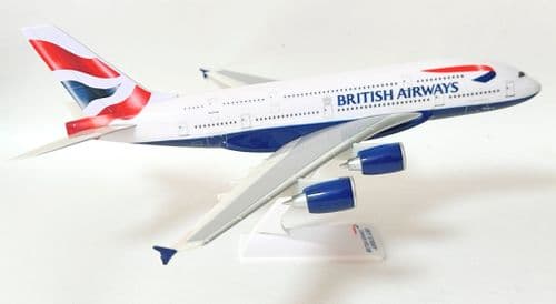 Airbus A380 British Airways Snap Fit Collectors Aircraft Model Scale 1:250 -