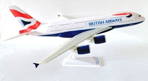 Airbus A380 British Airways Snap Fit Collectors Airliner Model Scale 1:250
