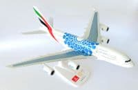 Airbus A380 Emirates EXPO 2020 Blue Snap Fit Collectors Model Scale 1:250